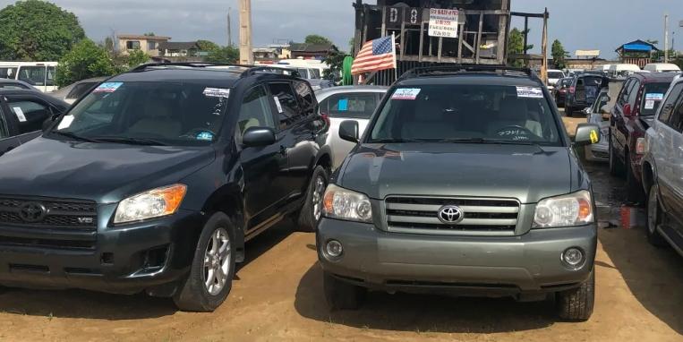 Lines of used cars at Fifa Park